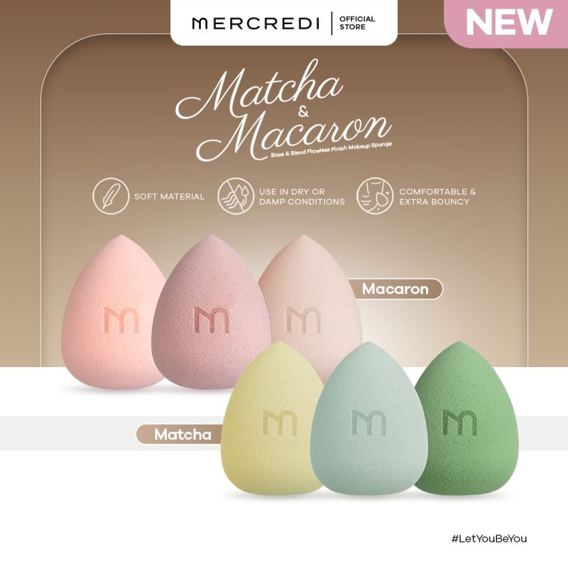 MERCREDI Macaroon Sponge 3pcs