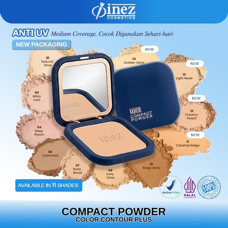 INEZ Compact Powder new packaging - 01 Natural Glow