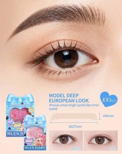 MLEN DIARY Eyelid Tape - biru
