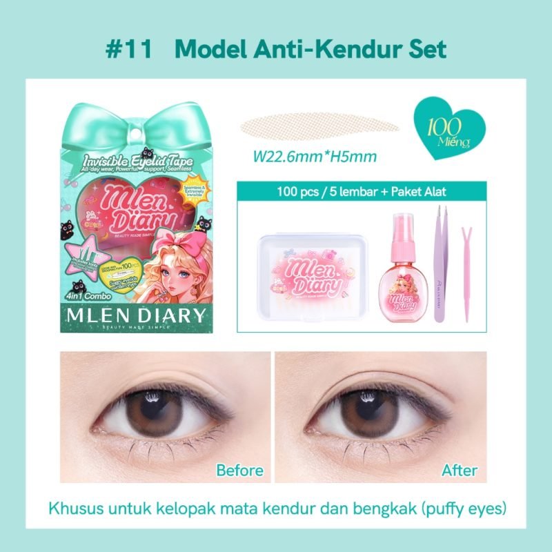 MLEN DIARY Eyelid Tape - hijau