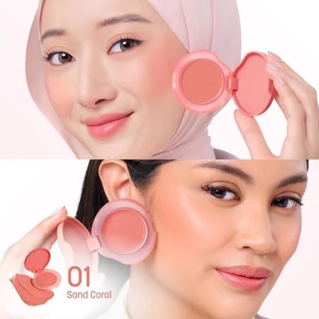 WARDAH Cream Blush - 01 Sand Coral