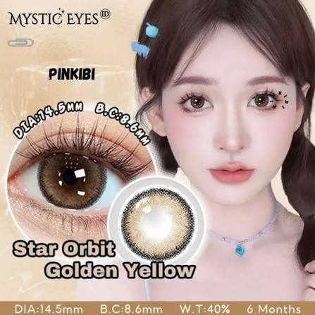 MYSTIC EYES Softlens - Golden Yellow