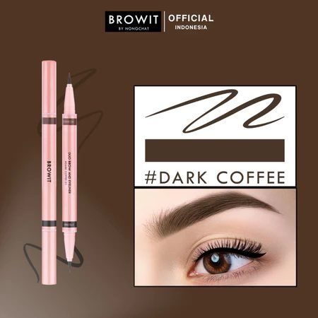 BROWIT Duo Brow Eyeliner - Dark Coffee